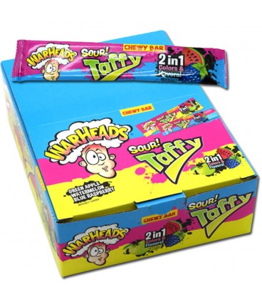 WARHEADS TAFFY BAR 2 IN 1