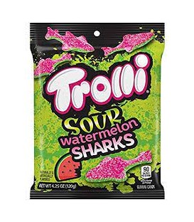 PEG BAG TROLLI REQUIN MELON D'EAU