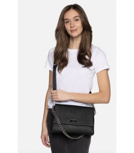 The Valeria - Black vegan leather crossbody LAMBERT