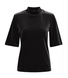 Black velvet t-shirt B.YOUNG