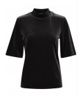 Black velvet t-shirt B.YOUNG