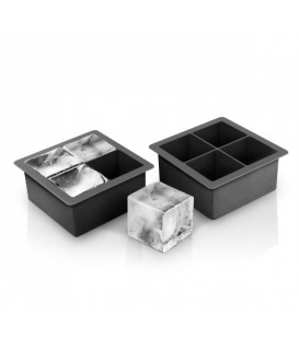 Kit of 2 squared ice cube tray 2po