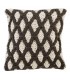 Diamond knitted cushion