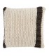 Coussin en tricot ligne