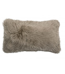 Coussin fourrure mouton australien TAUPE