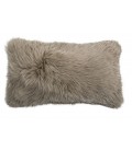 Coussin fourrure mouton australien TAUPE