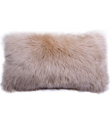 Australian sheep fur cushion - Beige