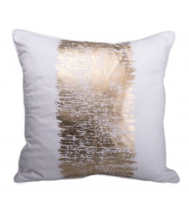 Metallic gold cushion