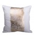 Metallic gold cushion