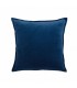 Coussin en velours bleu ZEN