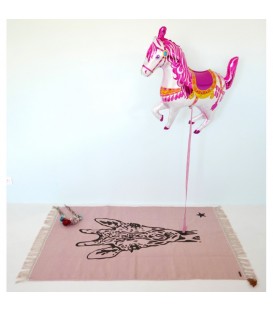 Pink girafe rug GYPSY