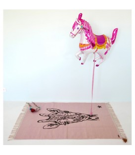 Tapis rose girafe GYPSY