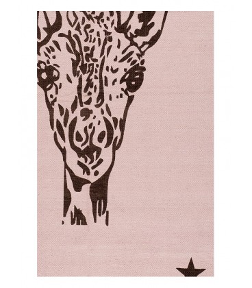 Tapis rose girafe GYPSY