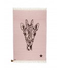 Tapis rose girafe GYPSY