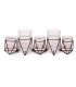 Blush candlestick with 5 holders VANAS