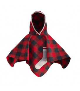 Poncho rouge pour enfant POOK