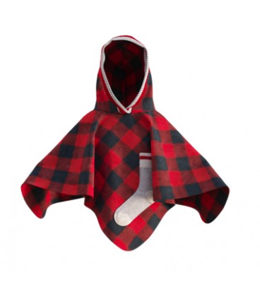 Poncho rouge pour enfant POOK