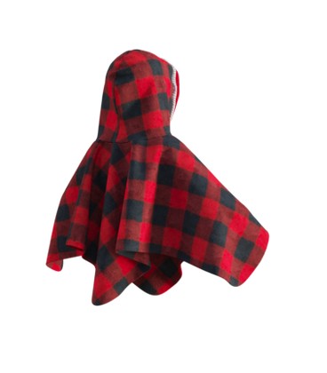 Poncho rouge pour enfant POOK