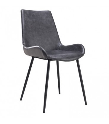 Dark grey vintage chair JACY