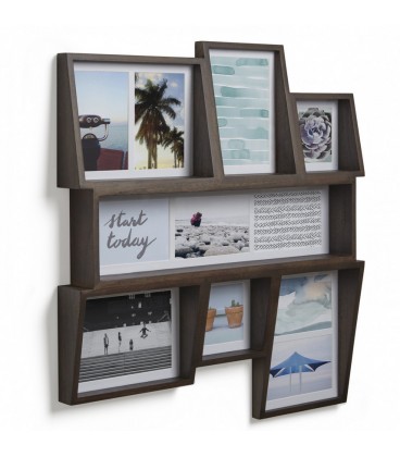 EDGE walnut multi photo display