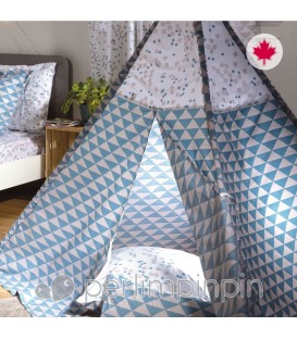 Tipi pour enfant TRIANGLE BLEU