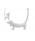 Ceramic ring holder CAT AND DOG