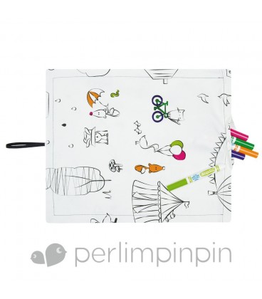 Placemat to color Perlimpinpin