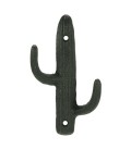 Dark green metal cactus wall hook