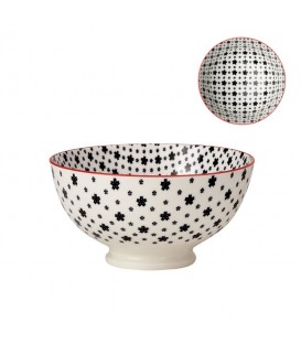Pocelain bowl WHITE/BLACK