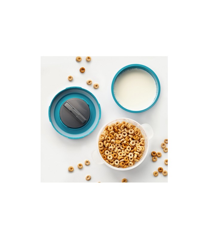 Teksome Coupe de céréales à emporter,Récipient portable à céréales et à  lait de 29 oz en déplacement avec cuillère - Tasse de petit-déjeuner  durable, récipient à flocons d'avoine réutilisable pour le 