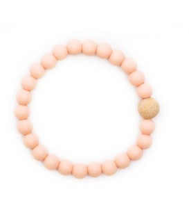 Payton Peach Teething Bracelet