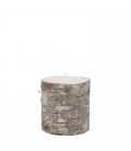 White pillar candle