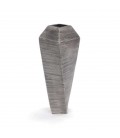 Gray taupe twisted vase