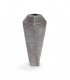 Gray taupe twisted vase