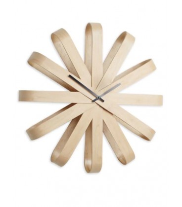 Horloge  ruban de bois