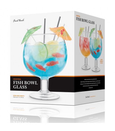 Verre à cocktail bocal à poisson ''Final Touch''
