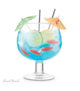 Verre à cocktail bocal à poisson ''Final Touch''