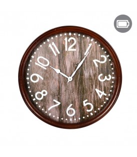 Grande horloge mural en bois