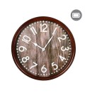 Grande horloge mural en bois