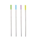 SET OF 4 STRAWS AND BRUSH IN STAINLESS STEEL