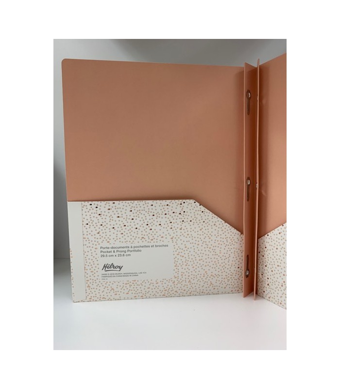 Porte document or rose EMMA VERDE