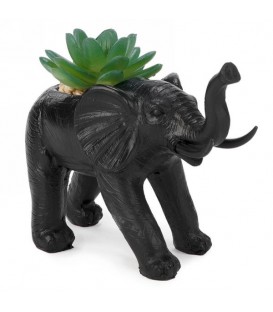 Black elephant artificial plant