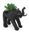 Black elephant artificial plant