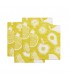 Set of 4 Small Yellow Reusable Food Wraps Eco collection RICARDO