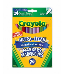 Marqueurs À Trait Fin Lavables Ultra-Propres COULEURS VARIÉES