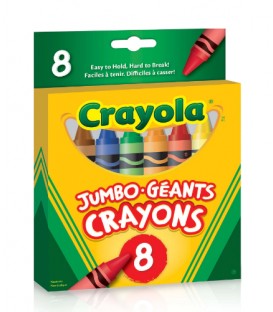 Crayons de cire couleur Jumbo