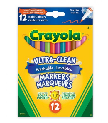 Ultra-Clean Washable Fine Line Markers, Bold Colours