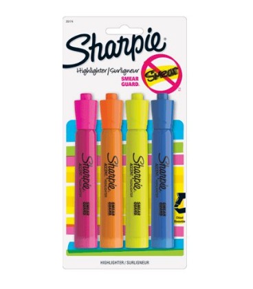 Highlighter sharpie chisel