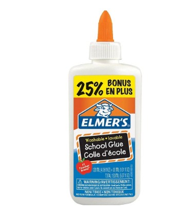 White washable liquid glue ELMER'S