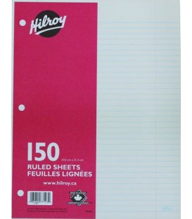 150 ruled sheets HILROY
